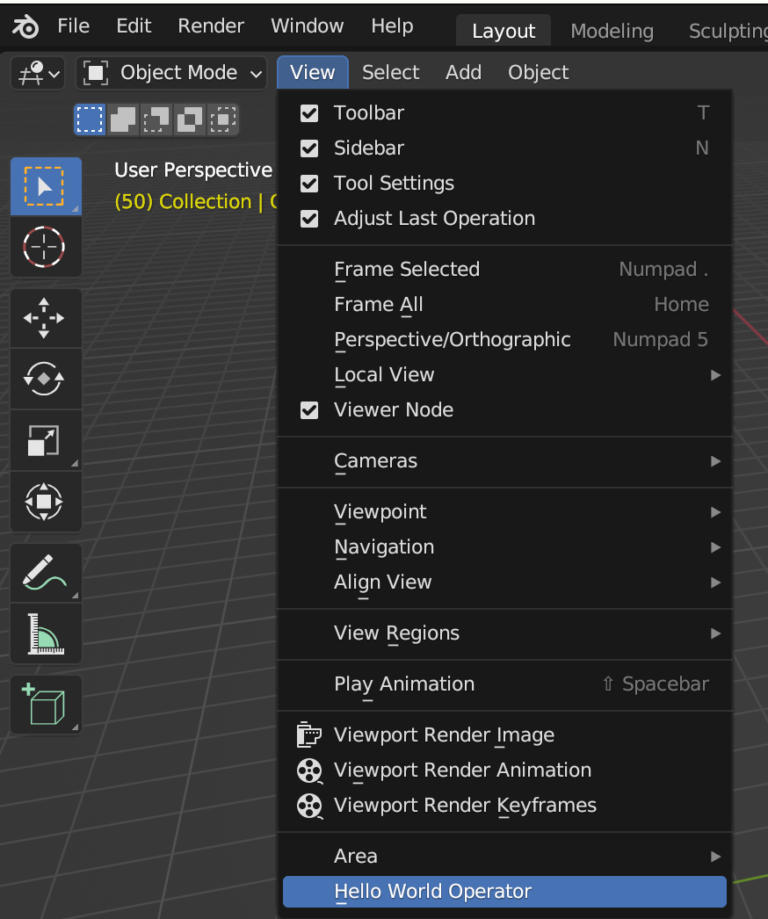 How to Create a Blender Python Operator - Harlepengren