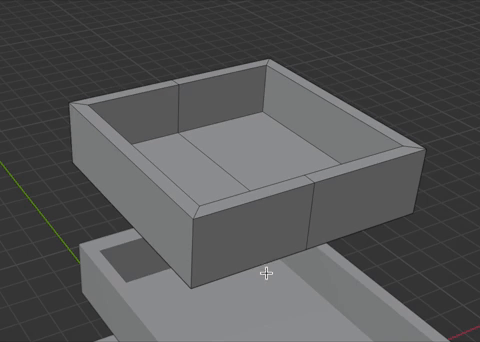 Delete the faces to make the opening.