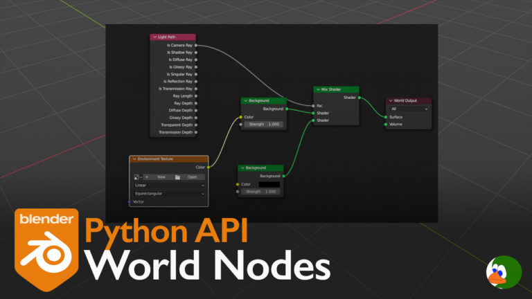 Create Simple World Nodes with the Blender Python API