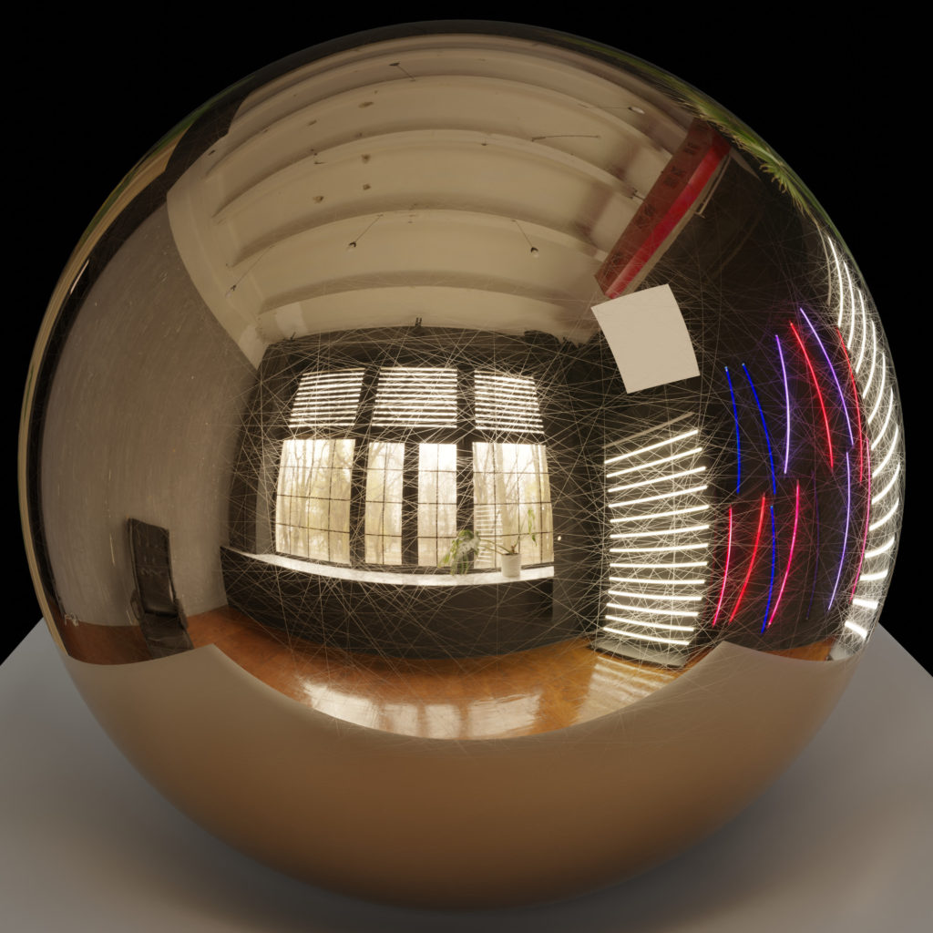 Example scratched metal OSL render