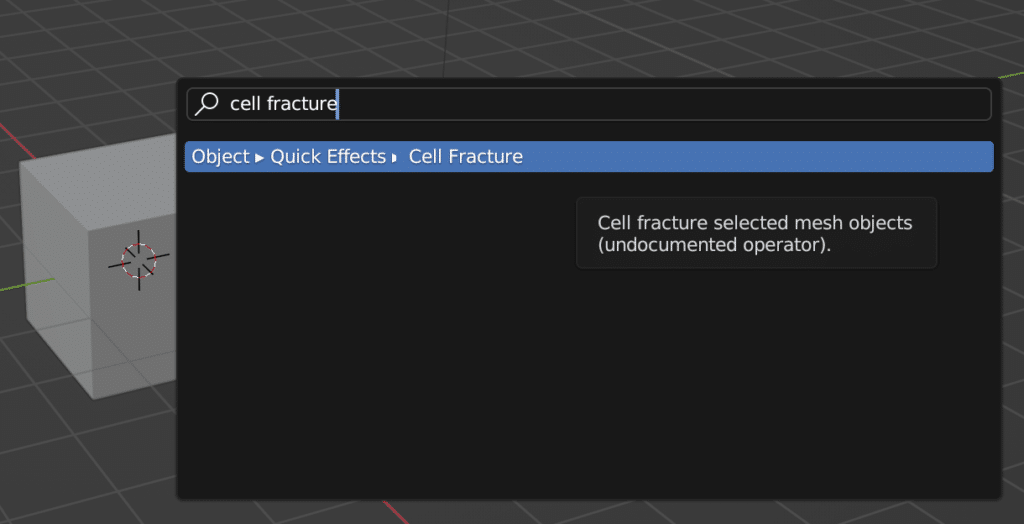 cell fracture search
