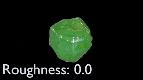 Render Comparison: Alien OSL shader with different levels of roughness