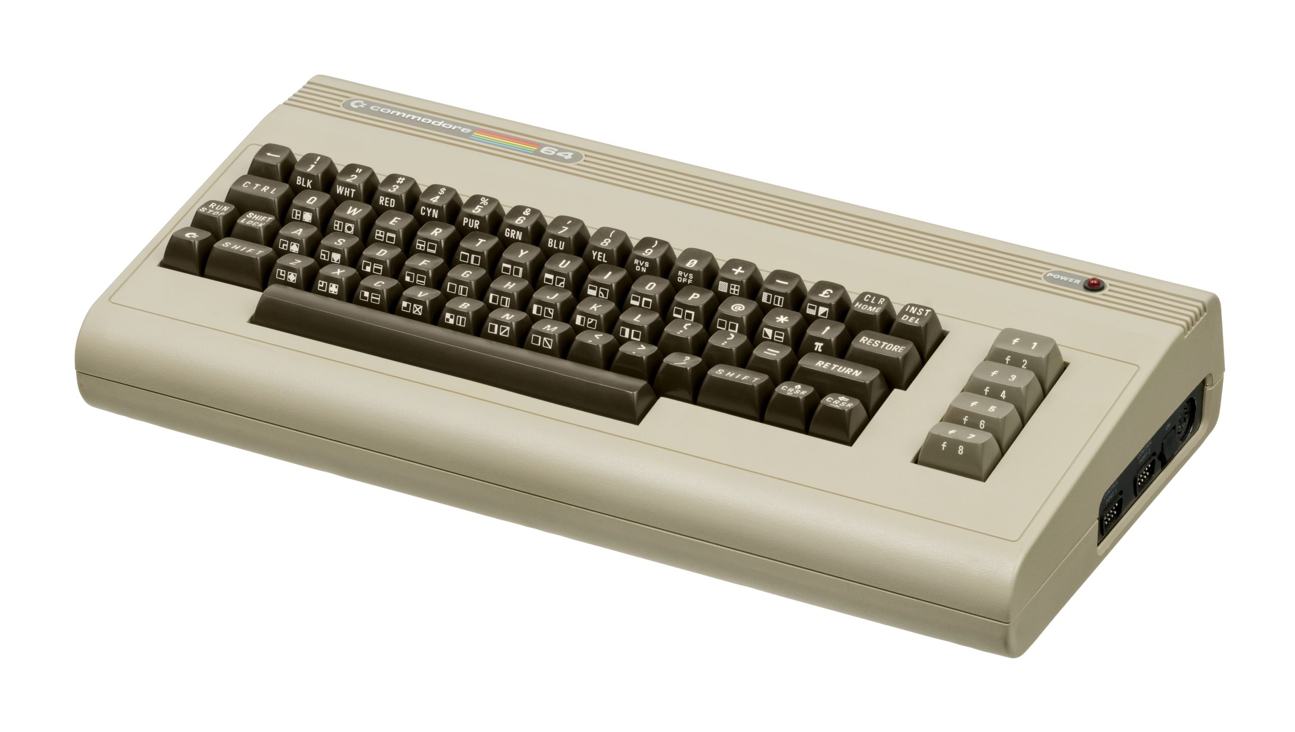 Classic Evan Amos studio shot of the C64 against a white background.